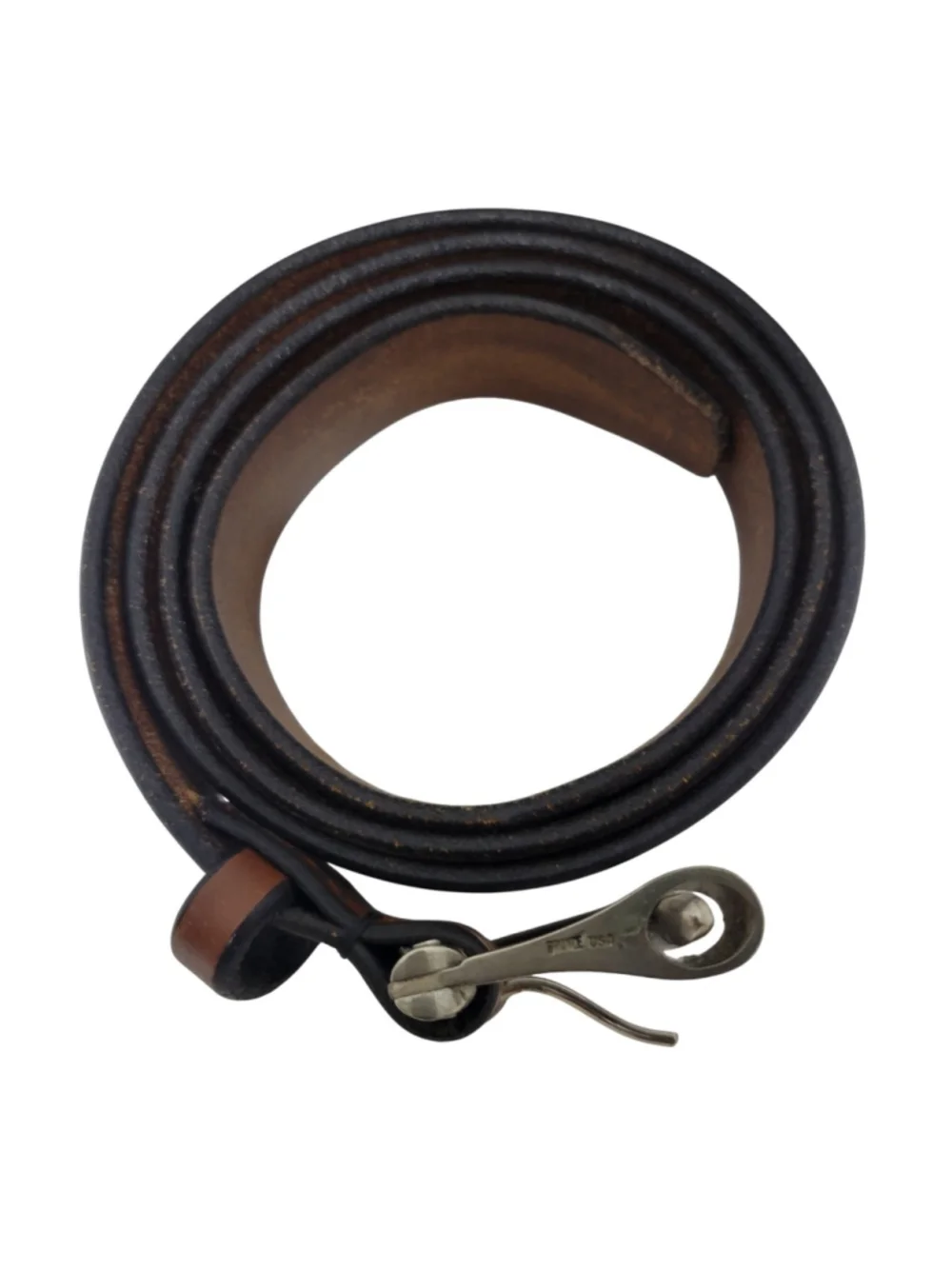 Ledbury Wiley Belts Firemans Buckle Men Size 36 Brown Leather Width 1.5